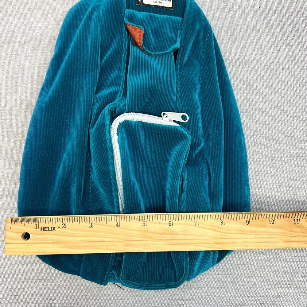 KAVU Original Rope Cordouroy Sling Pack w/ Adjustable Shoulder Strap Artic Teal